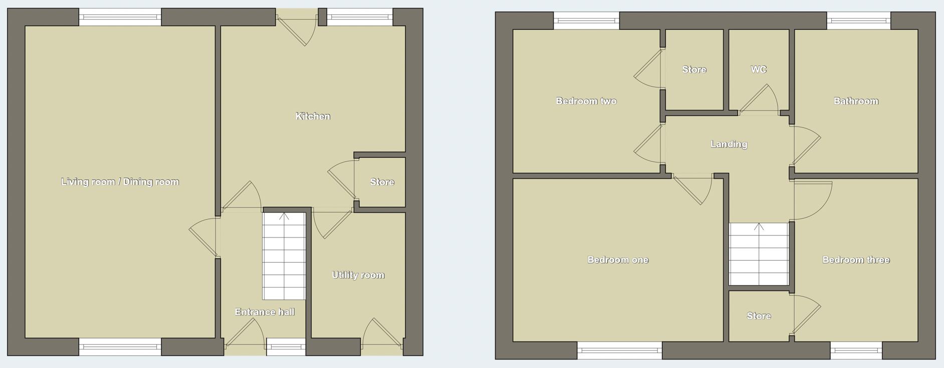Hyacinth Close, Sheffield Floorplan
